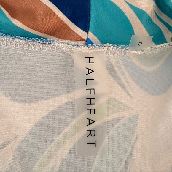 Blue and Green Abstract Women Swim Coverup by HalfHeart - Picture 7 of 11